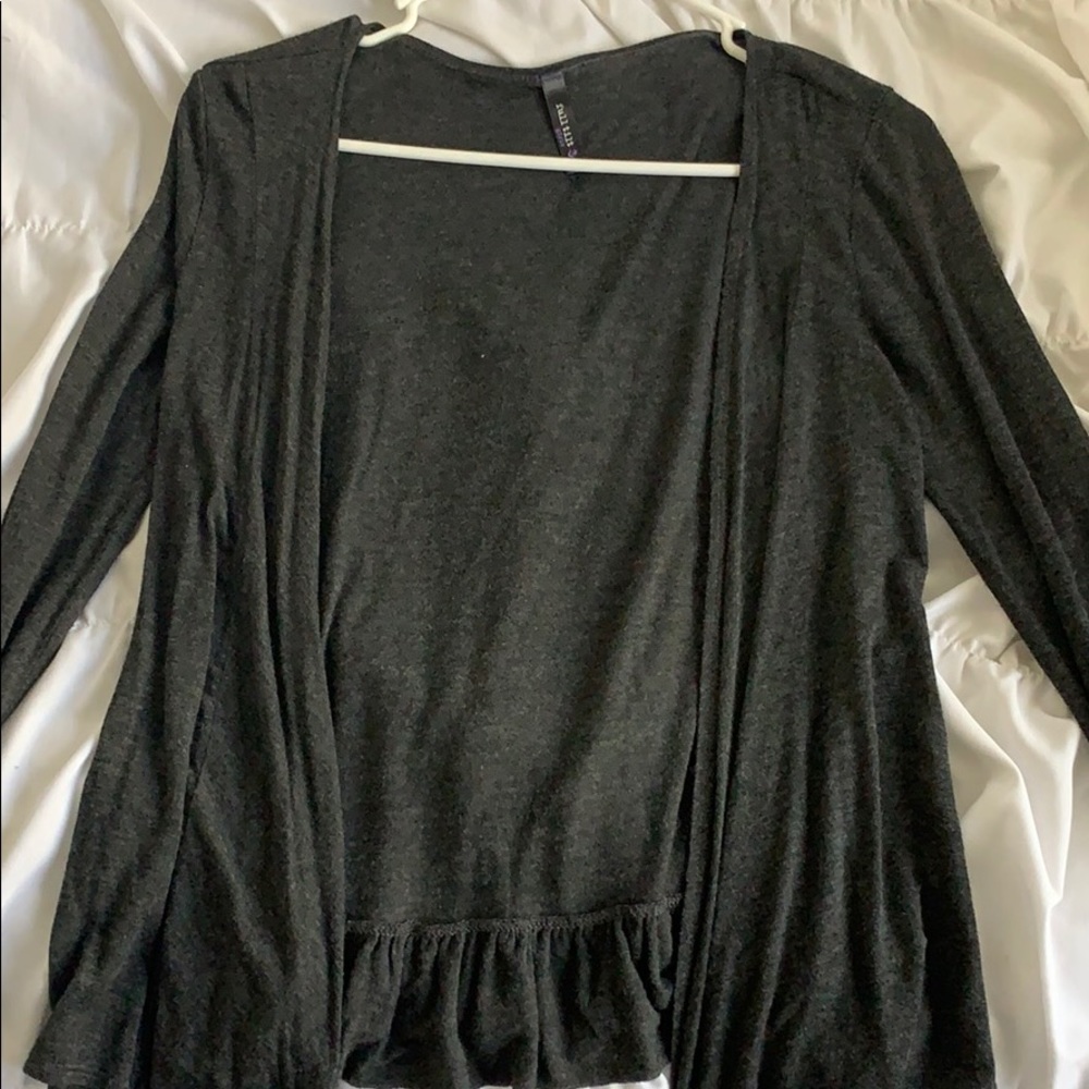 Dark gray cardigan